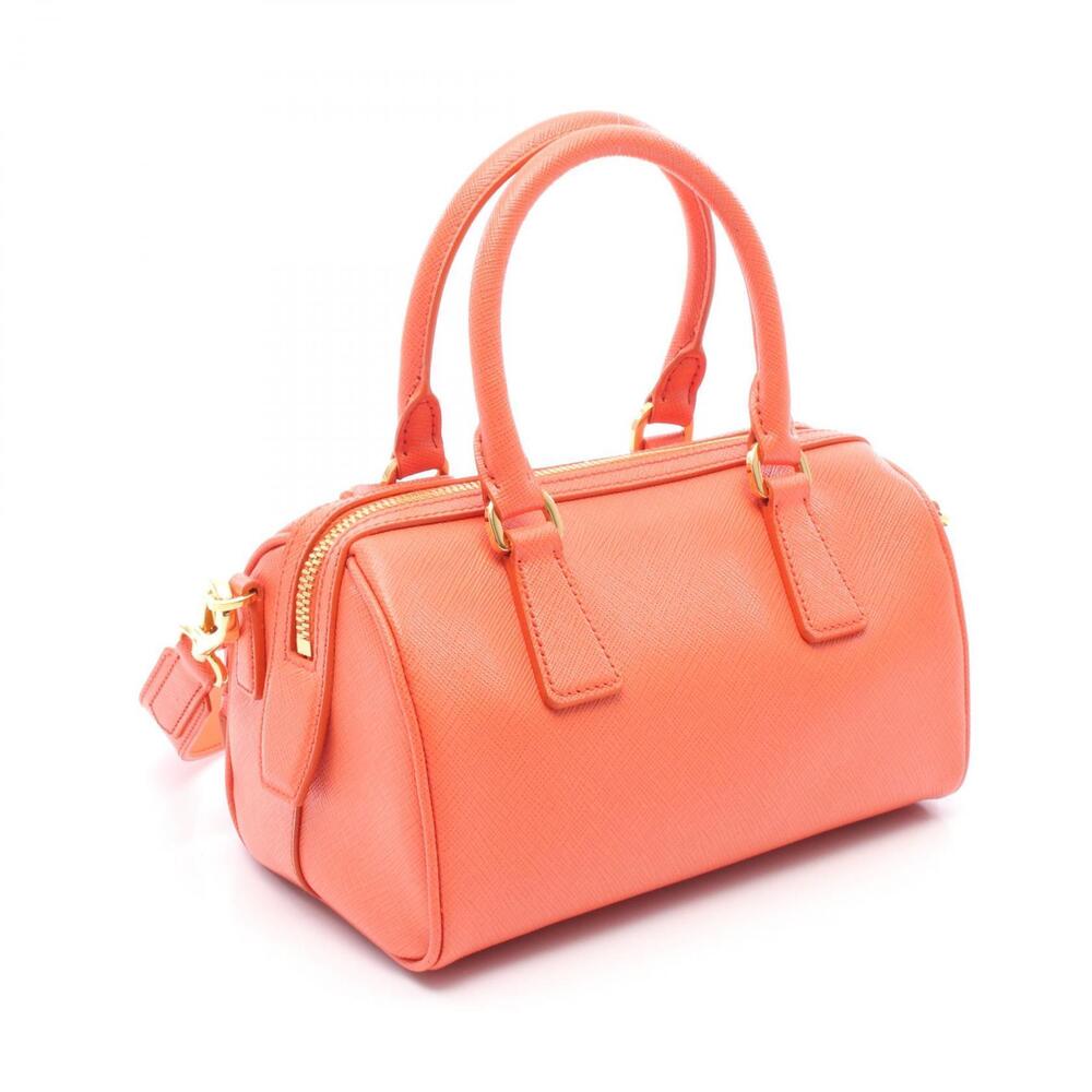 Prada SAFFIANO LUX handbag leather orange